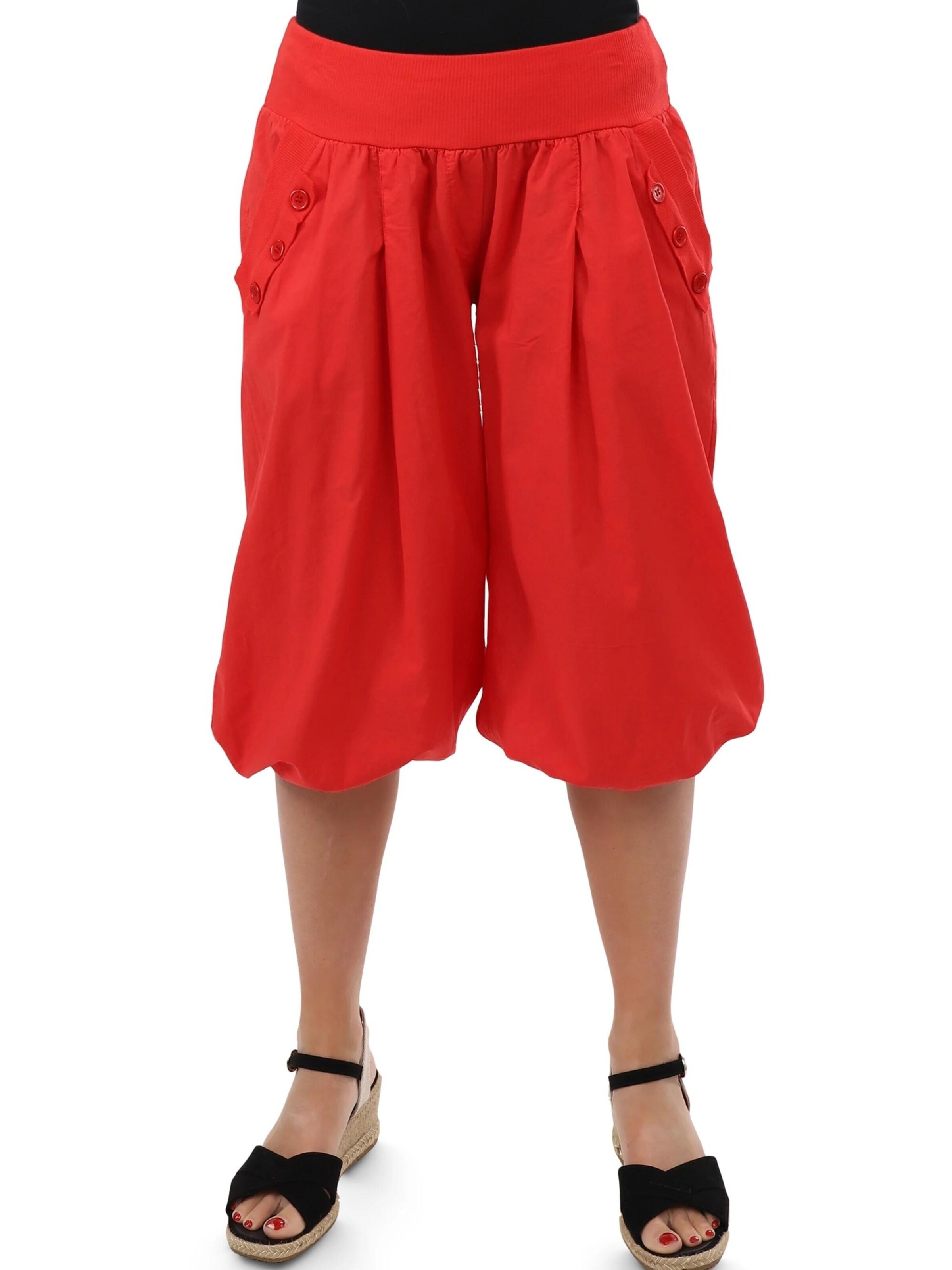 malito more than fashion Loose fit Harem Pants in Red