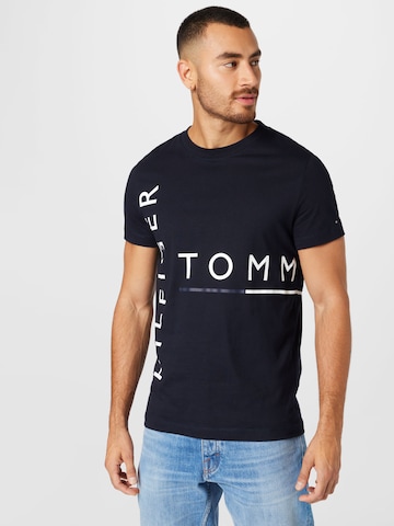 TOMMY HILFIGER Тениска в синьо: отпред