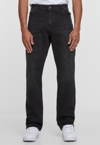 2Y Premium Regular Jeans in Black: front