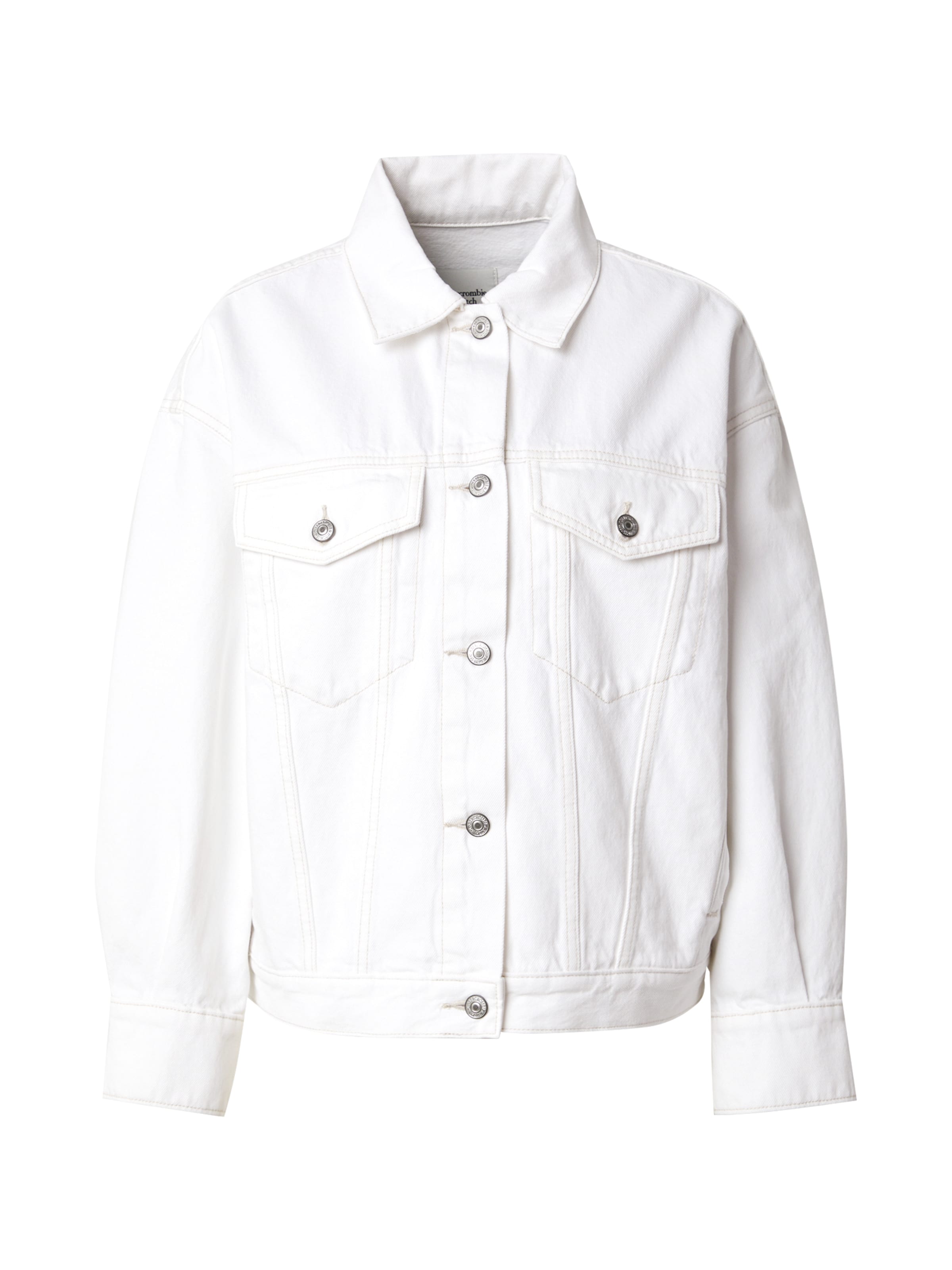 Abercrombie & Fitch Kurtka przejściowa w kolorze biały: przód