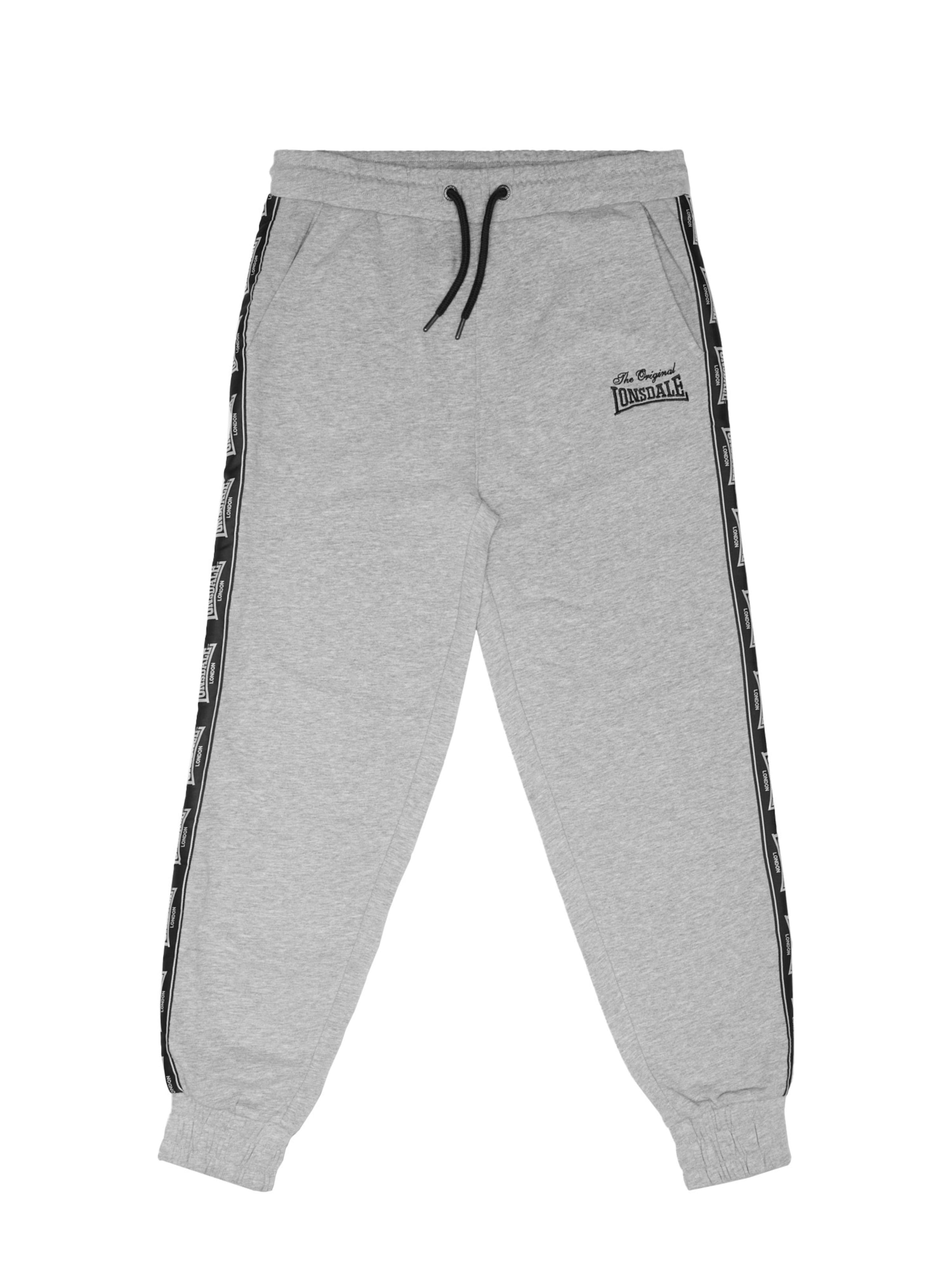 Regular Pantalon de sport 'Thelee' LONSDALE en gris : devant