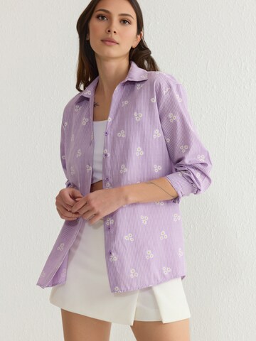 Camicia da donna di Trendyol in lilla: frontale