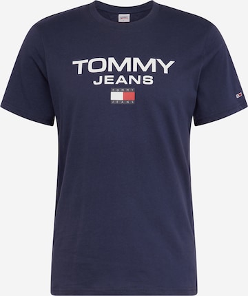 Tommy Jeans قميص بلون أزرق: الأمام
