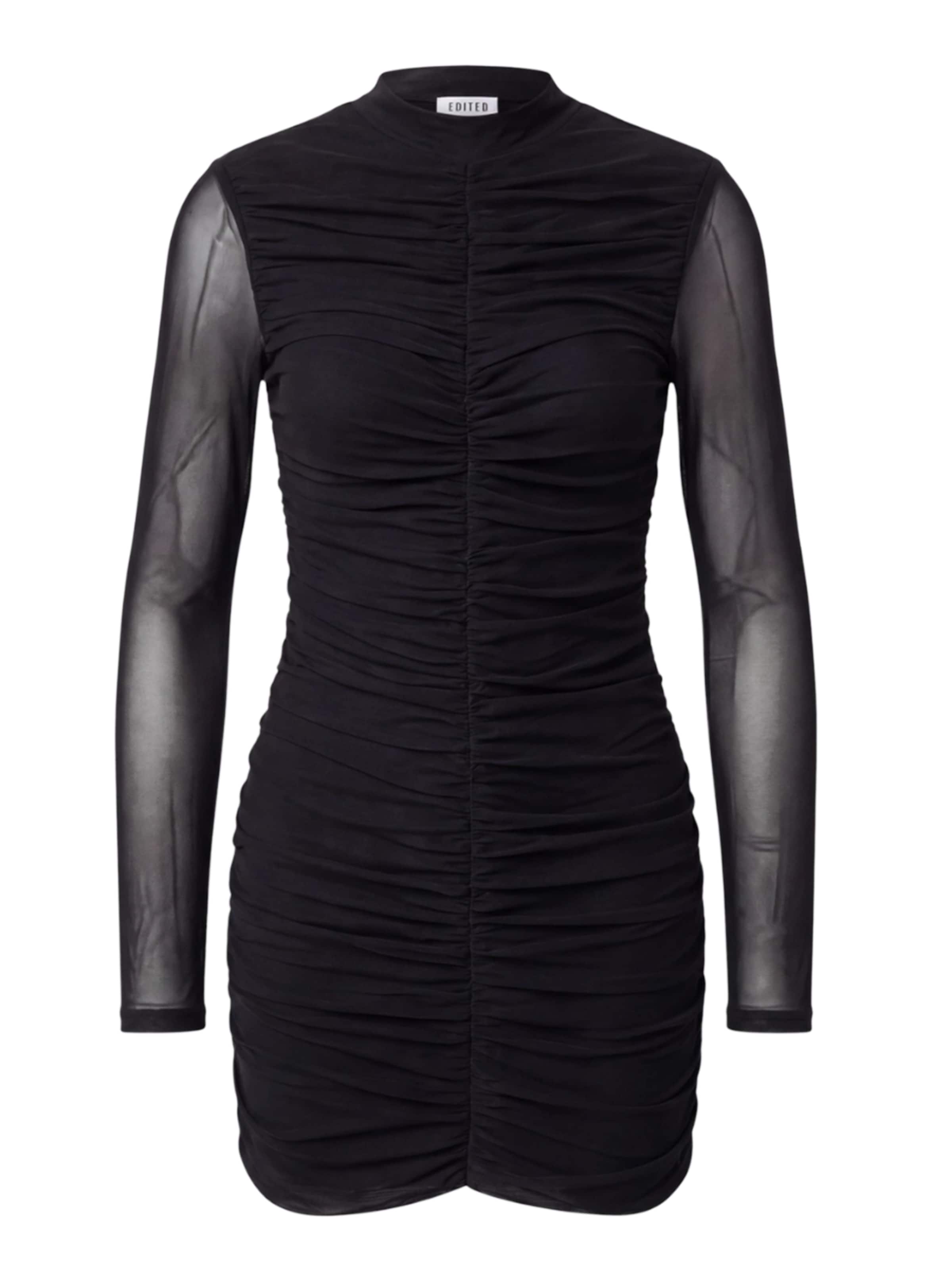 EDITED Jurk 'Alessandra' in Zwart: voorkant