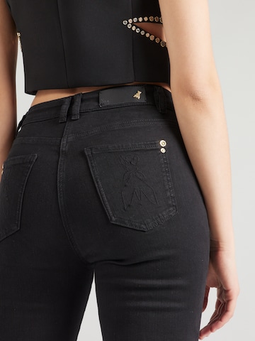 PATRIZIA PEPE Bootcut Džíny – černá