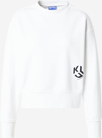 KARL LAGERFELD JEANSSweater majica - bijela boja: prednji dio