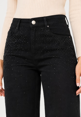 Wide Leg Jean Elara en noir