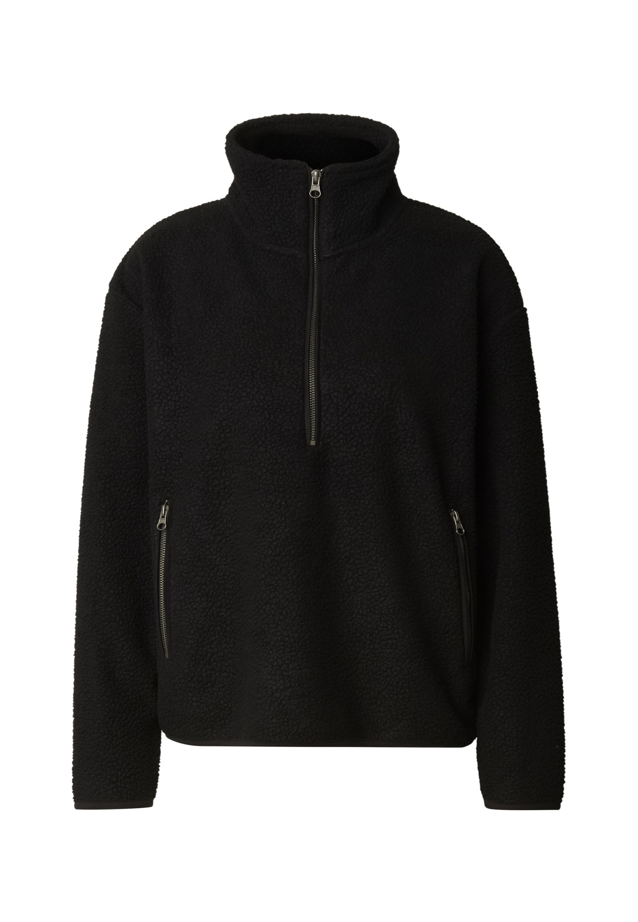 Sweat-shirt DEF en noir : devant