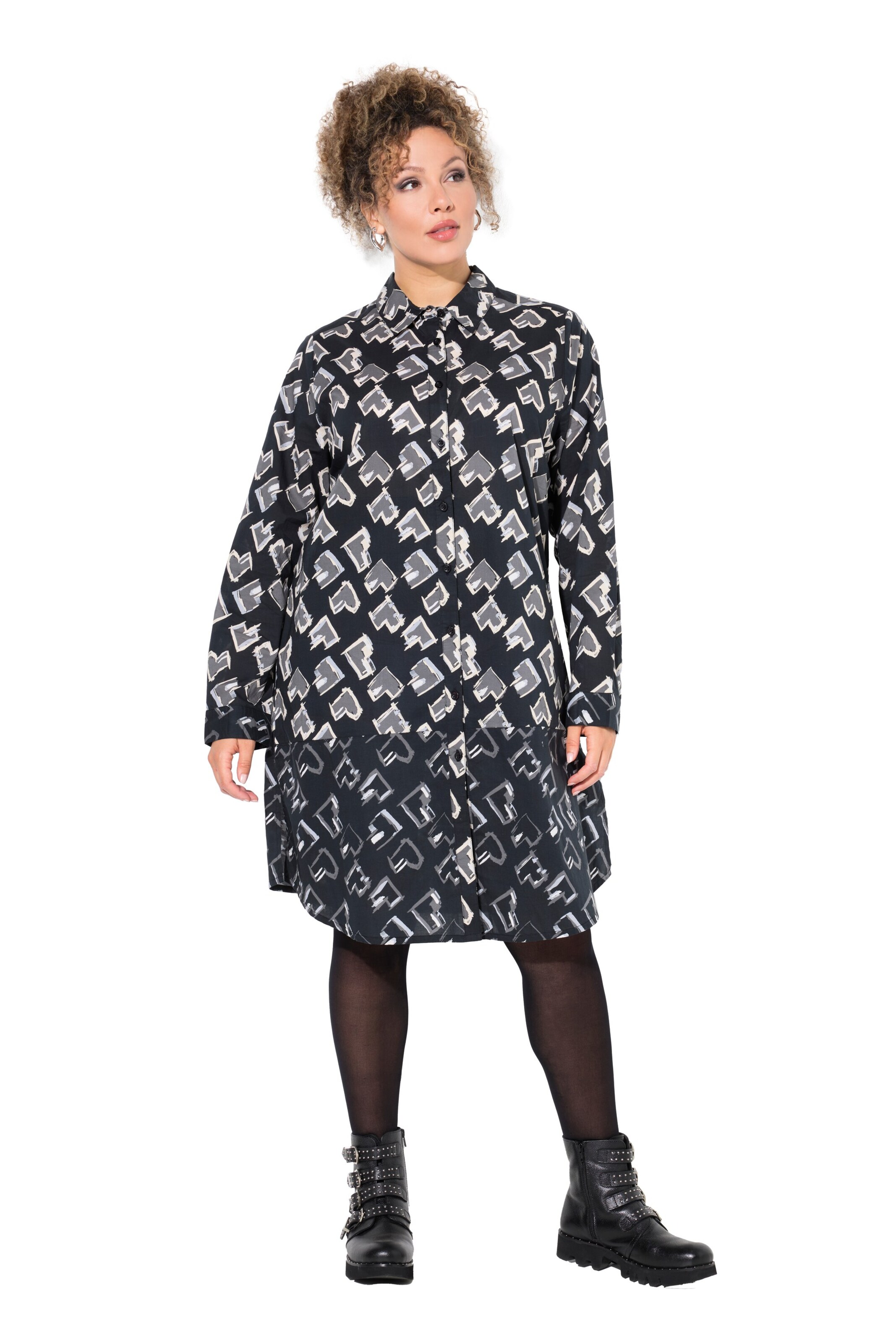 Ulla Popken Bluse in Schwarz