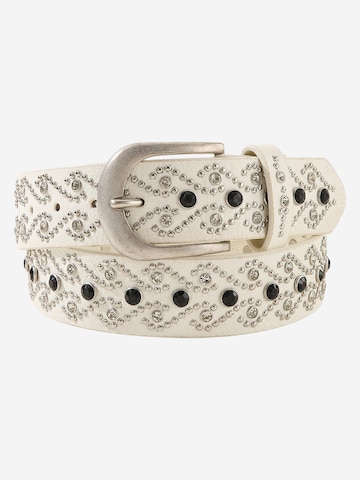 Magicshe Belt 'Nietengürtel im Punk-Stil' in White: front