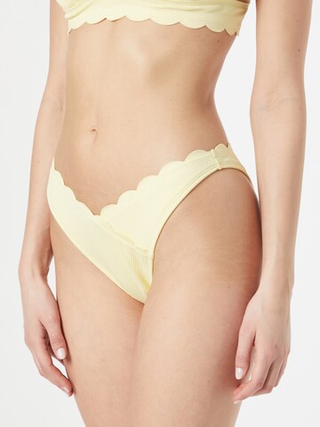 Bas de bikini Hunkemöller en jaune : devant