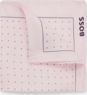 BOSS Pocket Square in Pink: front