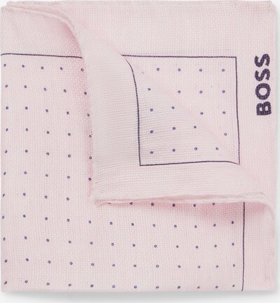 BOSS Pocket Square in Navy / Light pink / Black, Item view