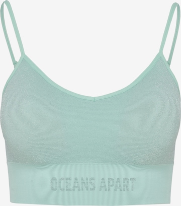 OCEANSAPART Bustier Sport-BH 'Luxury' in Grün: predná strana