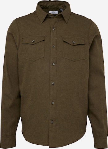 Coupe regular Chemise BURTON MENSWEAR LONDON en vert : devant