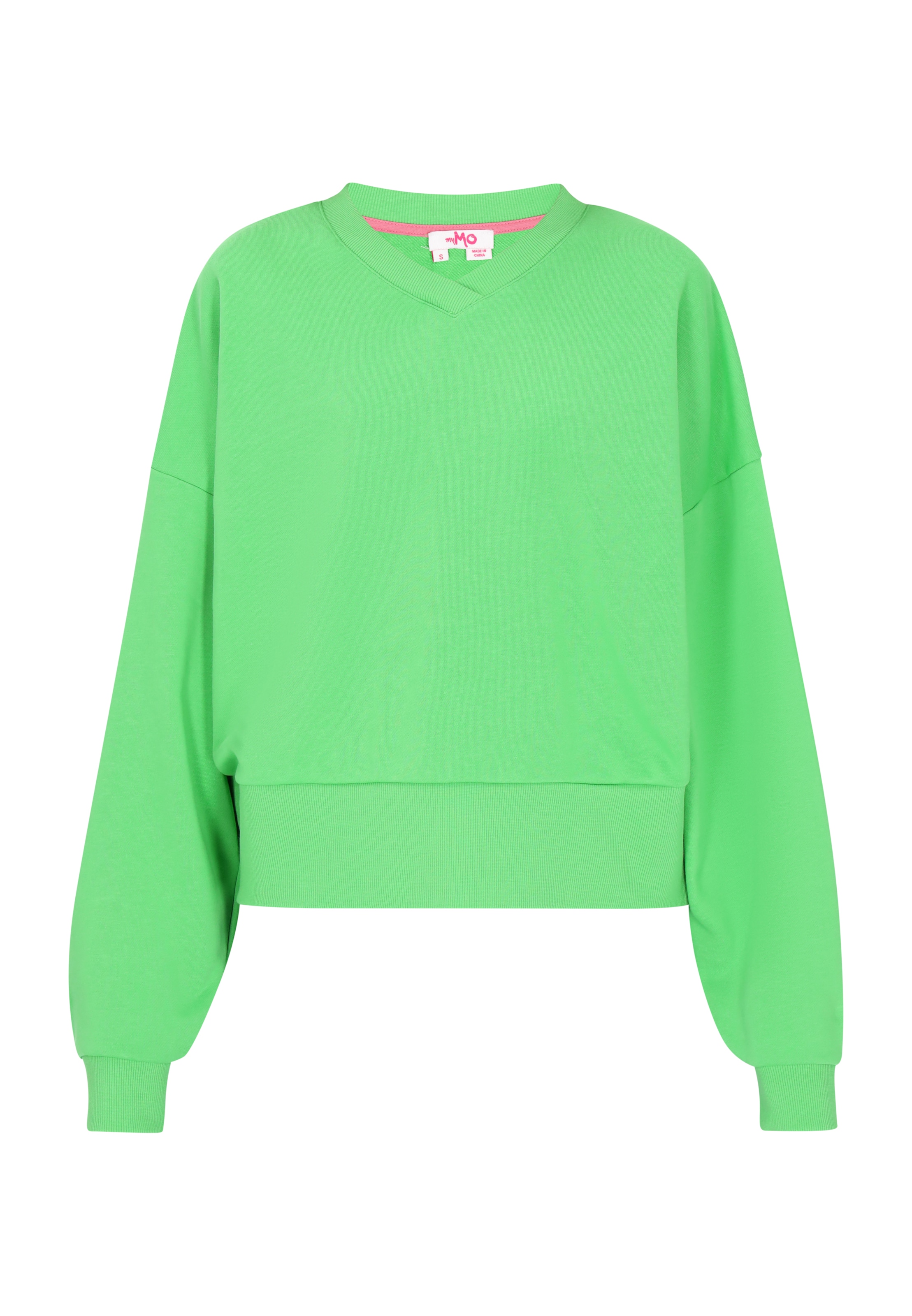 MYMO Sweatshirt &#x27;Back To School&#x27; in Groen: voorkant