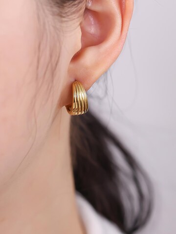 Boucles d'oreilles 'CORINNE' Cala Rose en or