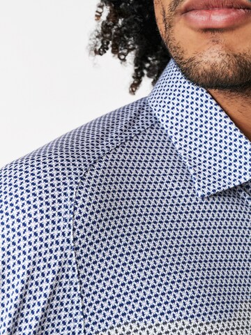 DESOTO Slim Fit Jerseyhemd in Blau