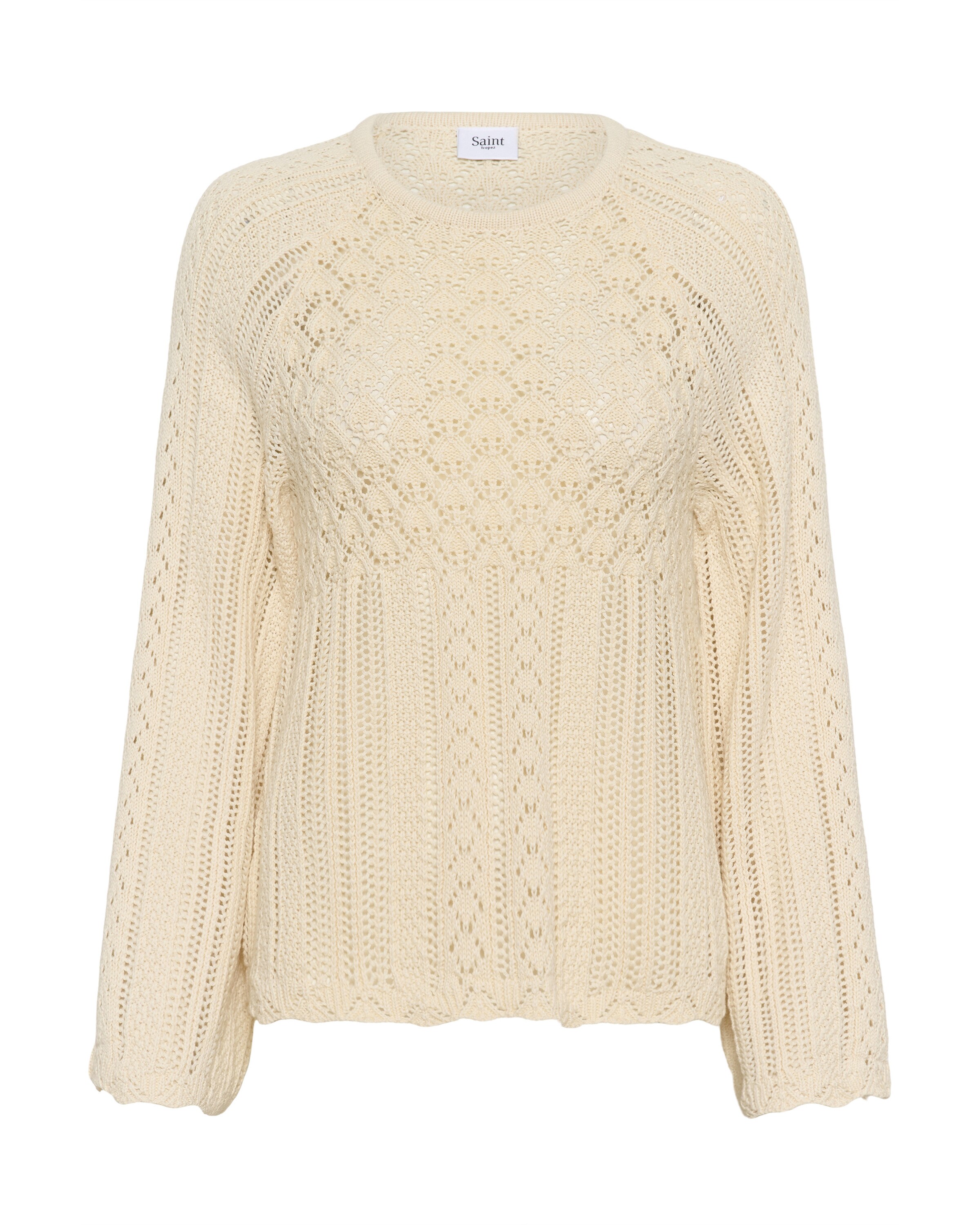 SAINT TROPEZ Pullover 'PerlitaSZ' in Beige: Vorderseite