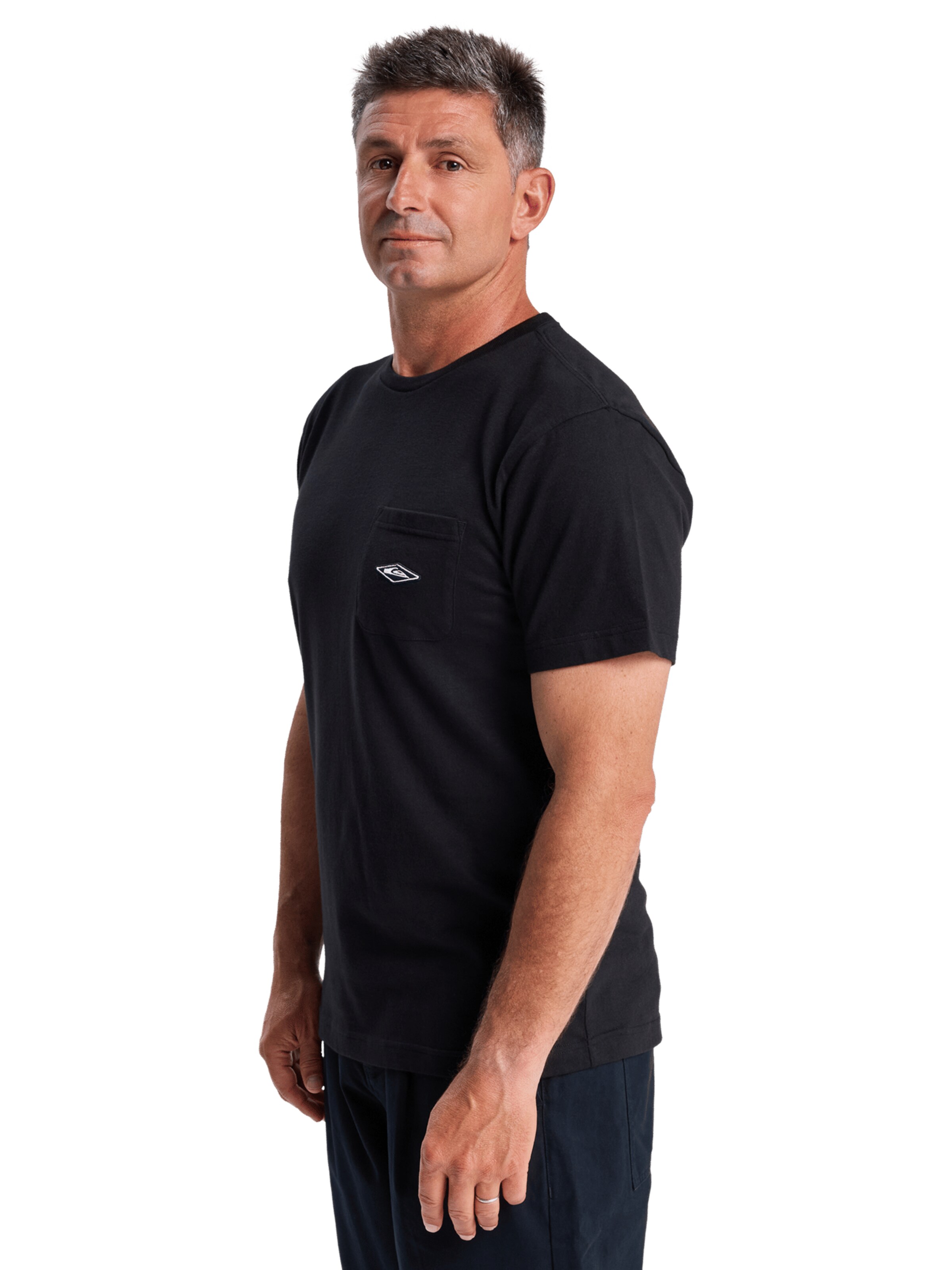 QUIKSILVER Shirt 'Diamond Pocket' in Black