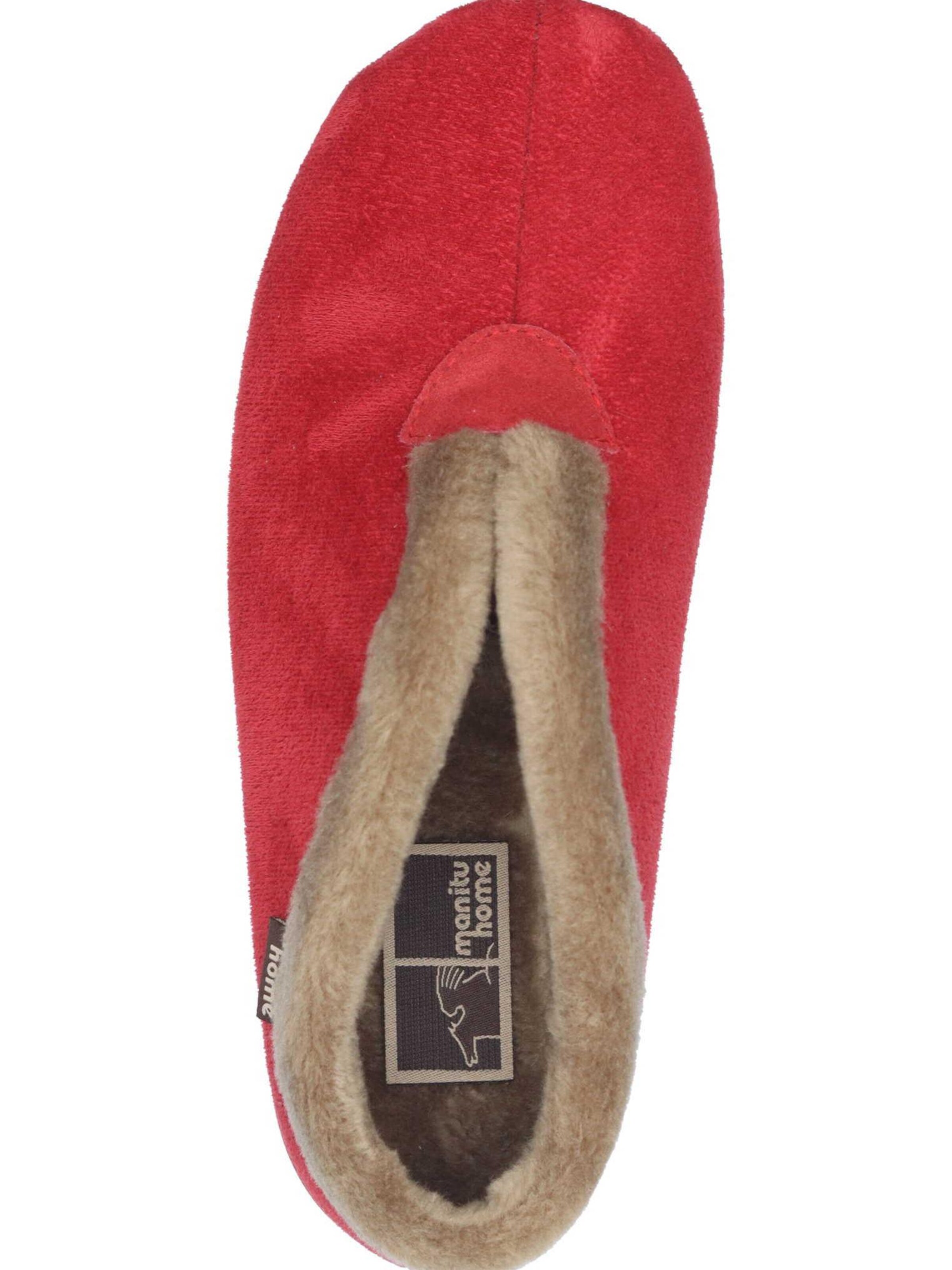Manitu-Home Slippers in Red