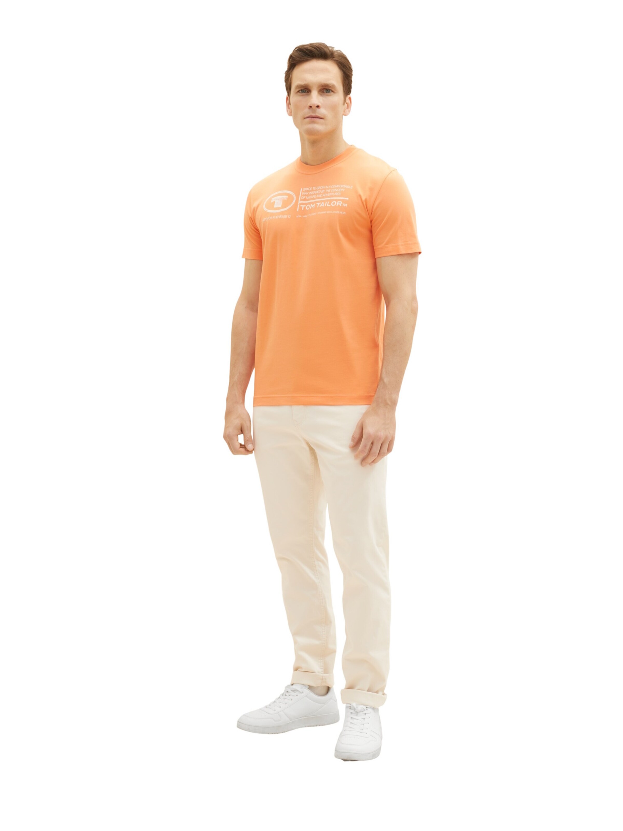 TOM TAILOR Футболка в Оранжевый: спереди