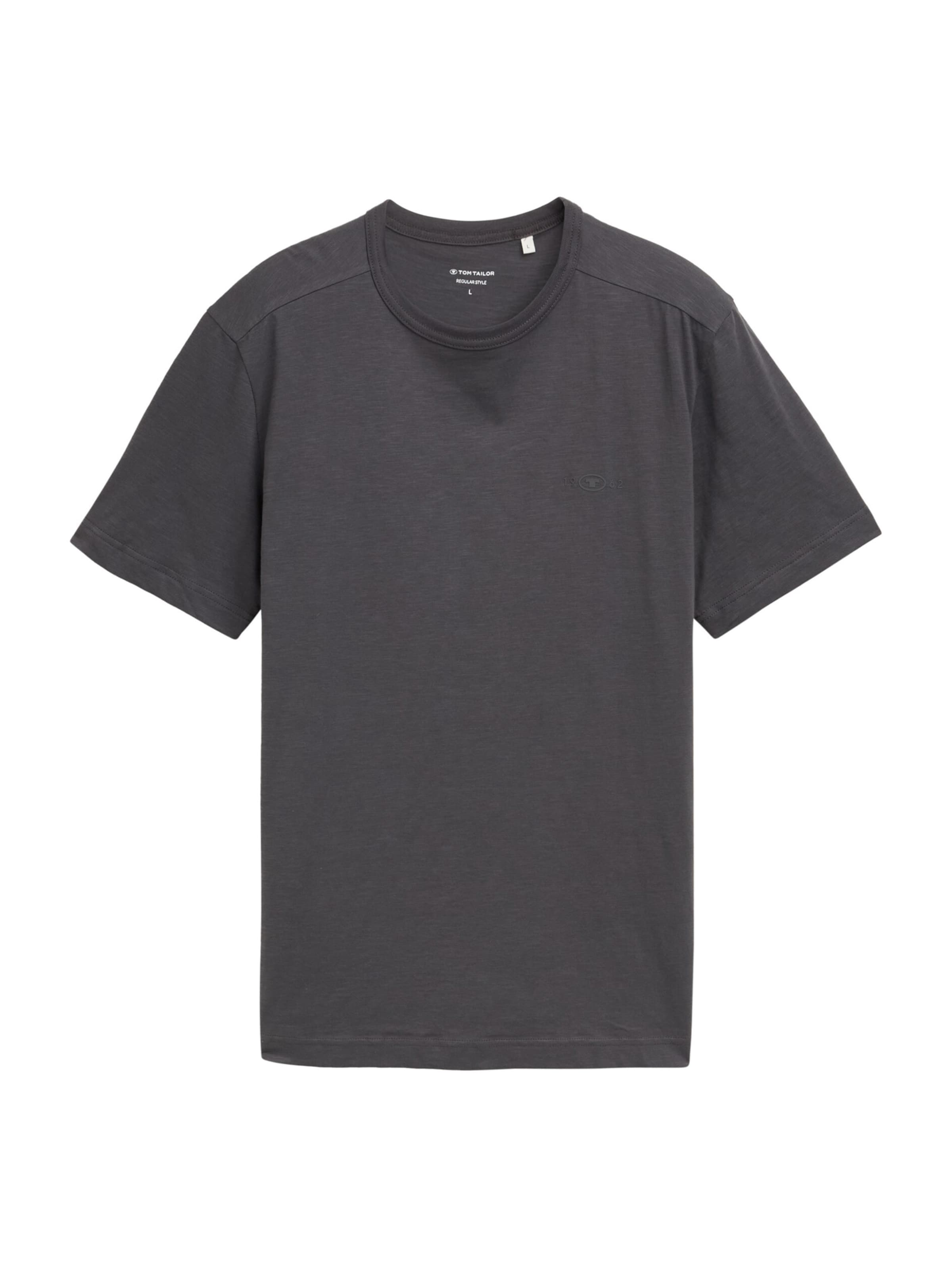 TOM TAILOR Shirt in Grey: front