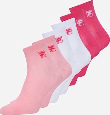 FILA Къси чорапи в розово: отпред