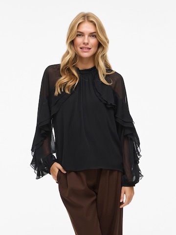 VILA Shirt 'BINNA' in Zwart: voorkant