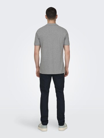 Only & Sons Poloshirt 'TRAY' in Grau