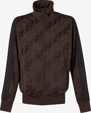 ADIDAS ORIGINALS - Sudadera con cremallera 'Firebird' en marrón: frente
