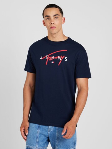 Tommy Jeans Shirt in Blue: front