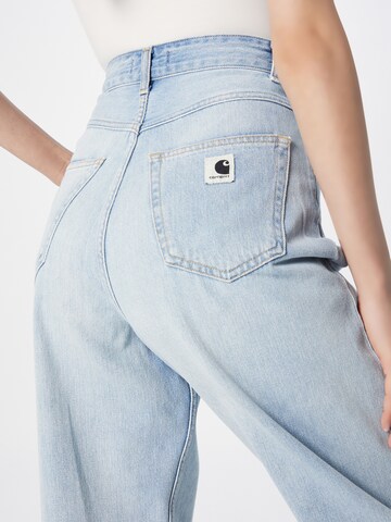 Carhartt WIP Tapered Pressveckade jeans 'Stayton' i blå