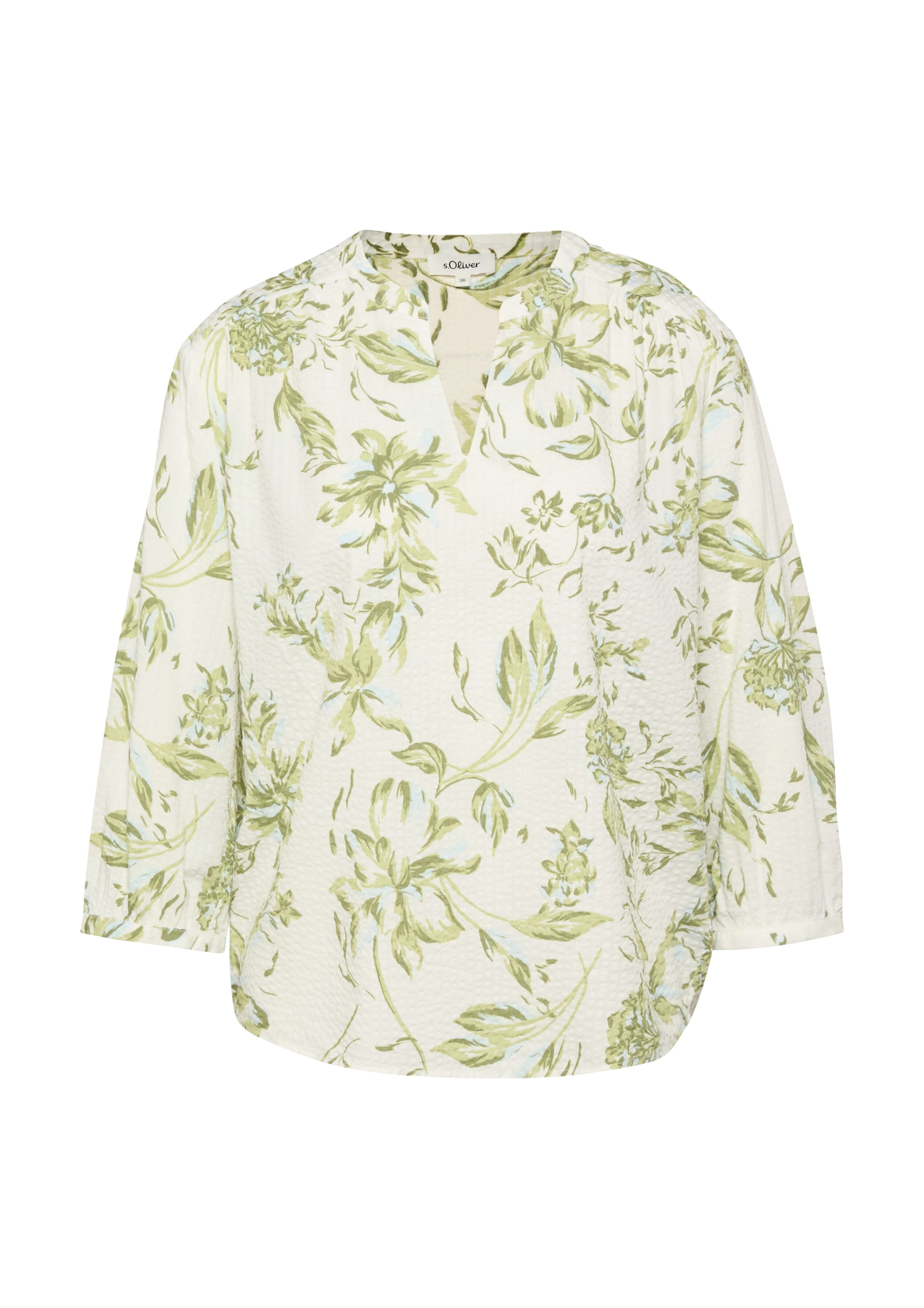 Chemisier s.Oliver en vert : devant