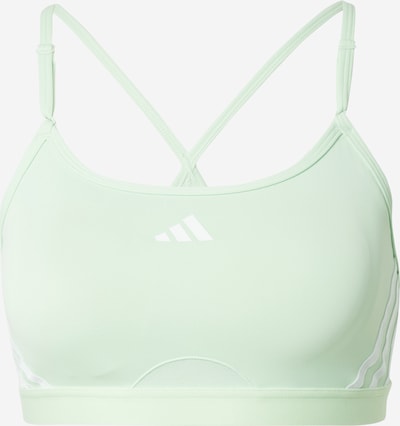 Reggiseno sportivo 'Aeroreact Light Support 3Stripes' ADIDAS PERFORMANCE di colore verde pastello / bianco, Visualizzazione prodotti