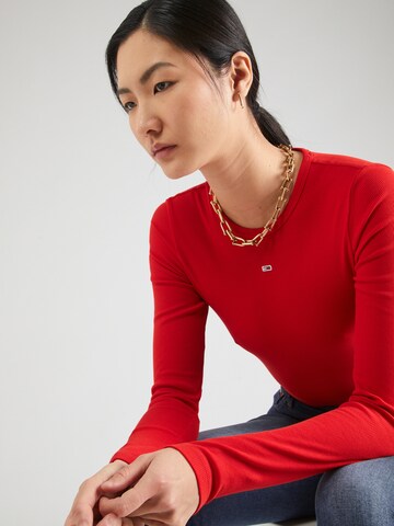 Maglietta 'ESSENTIAL' di Tommy Jeans in rosso