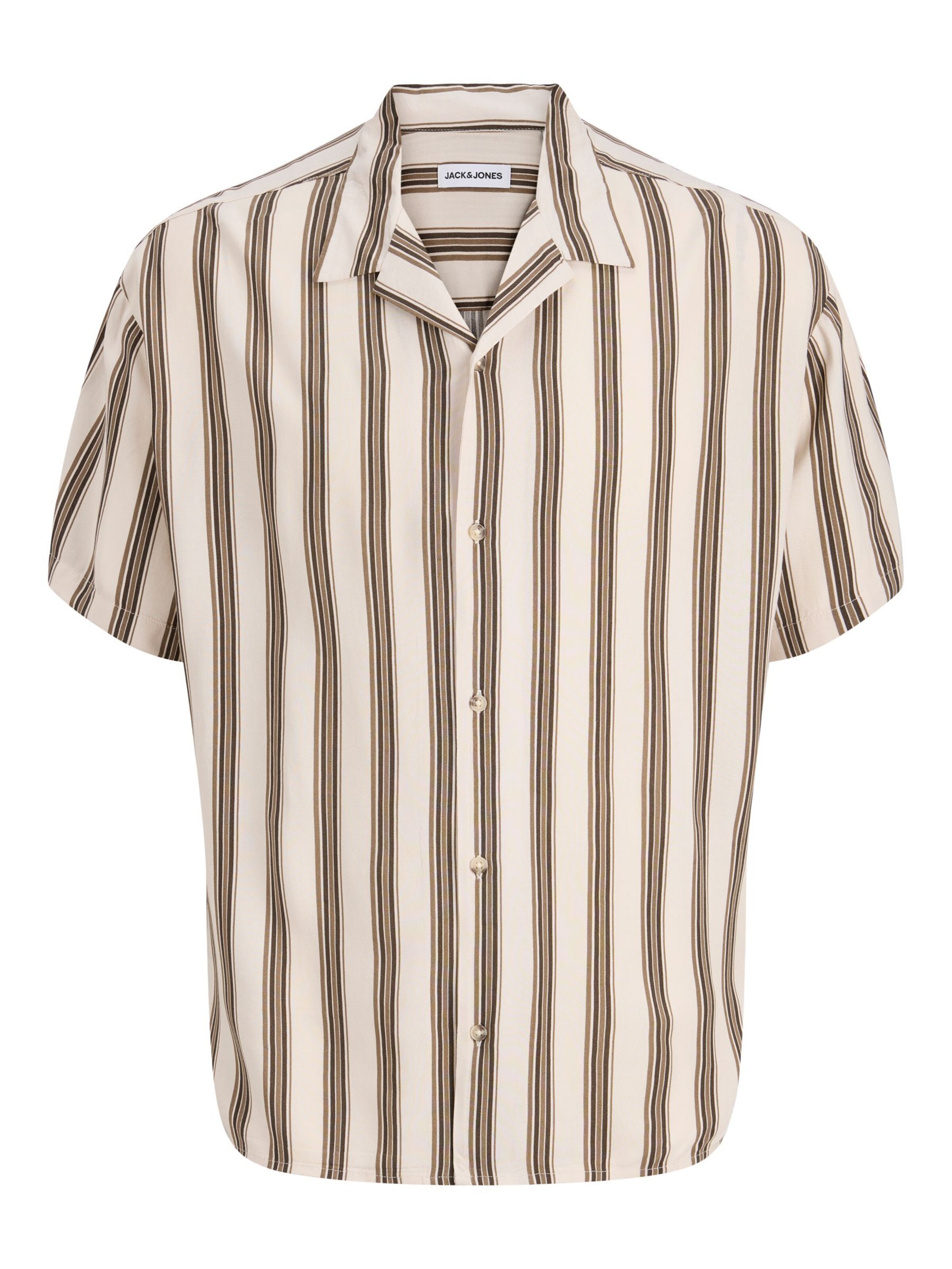 JACK & JONES Comfort Fit Hemd 'JJEJeff' in Beige
