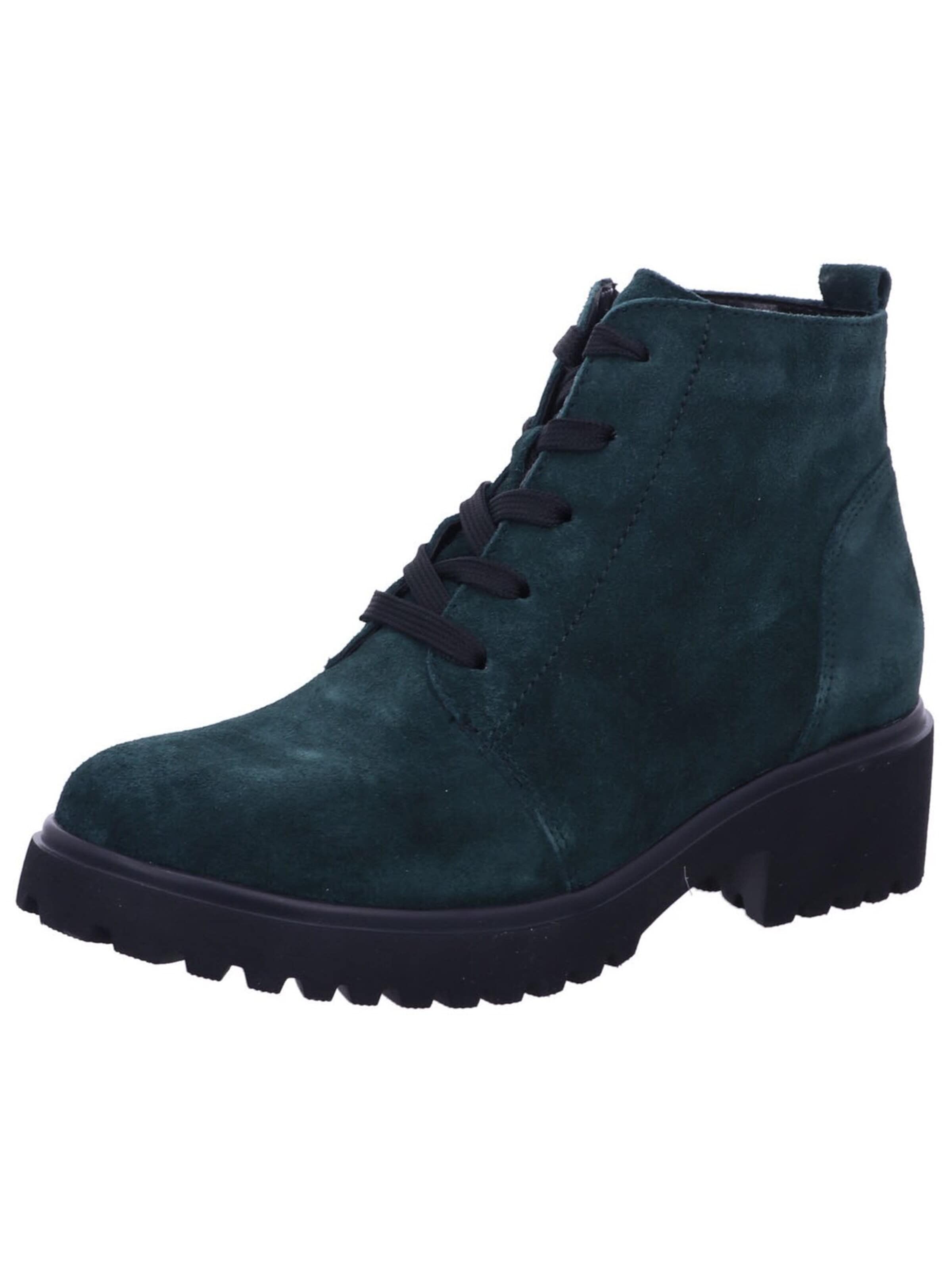 WALDLÄUFER Boots 'Stiefelette Damen 716807-195 072 Velourleder in grün' en 37 en vert, Vue avec produit