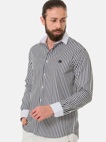 Coupe slim Chemise 'CH192' CIPO & BAXX en noir