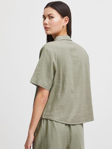 ICHI Blouse 'LINO' in Groen