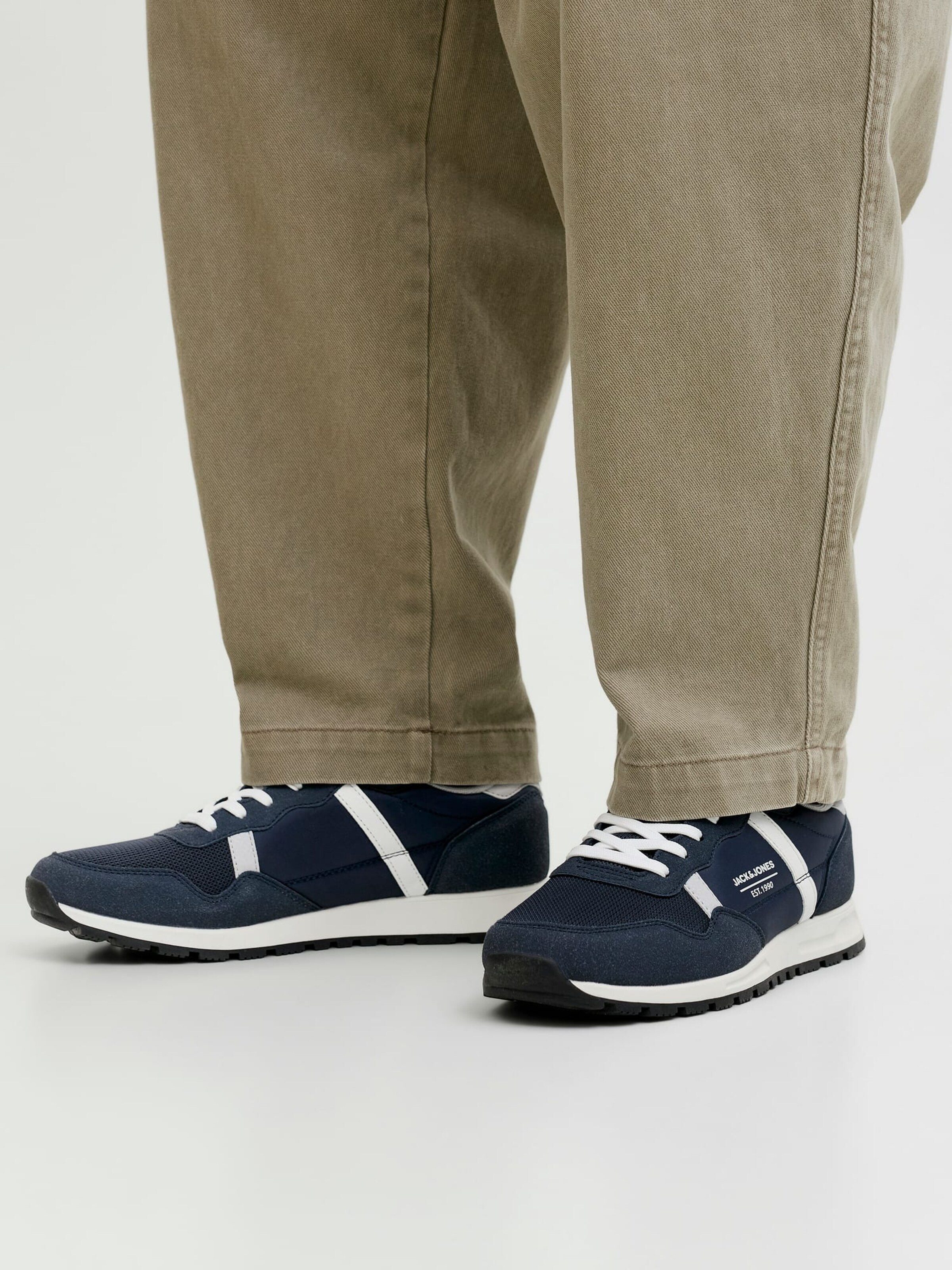 JACK & JONES Athletic lace-up shoe 'harrow' in Blue: front