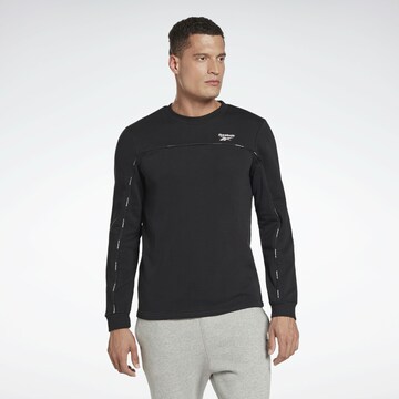 Reebok Αθλητική μπλούζα φούτερ σε μαύρο