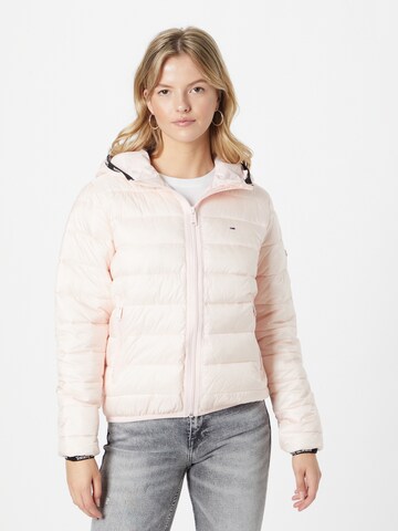 Tommy Jeans Přechodná bunda – pink: přední strana