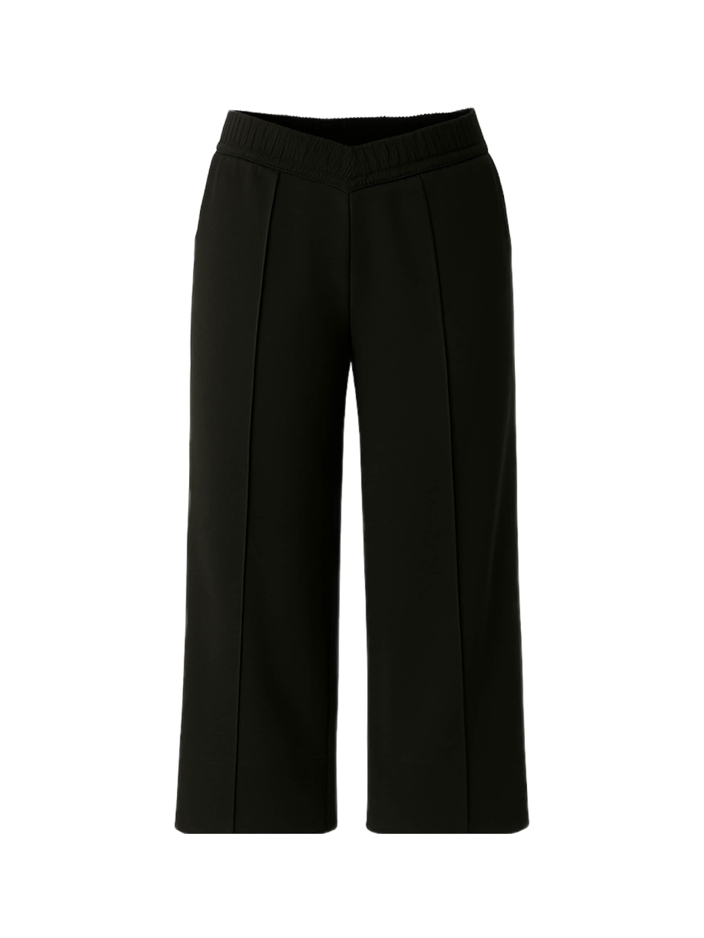 C&City Wide leg Trousers in Black: front