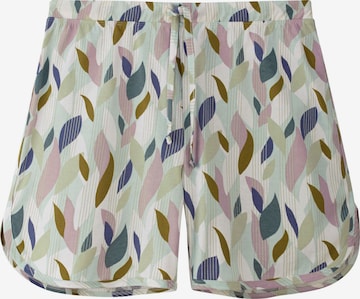 hessnatur Pajama Pants in Green: front