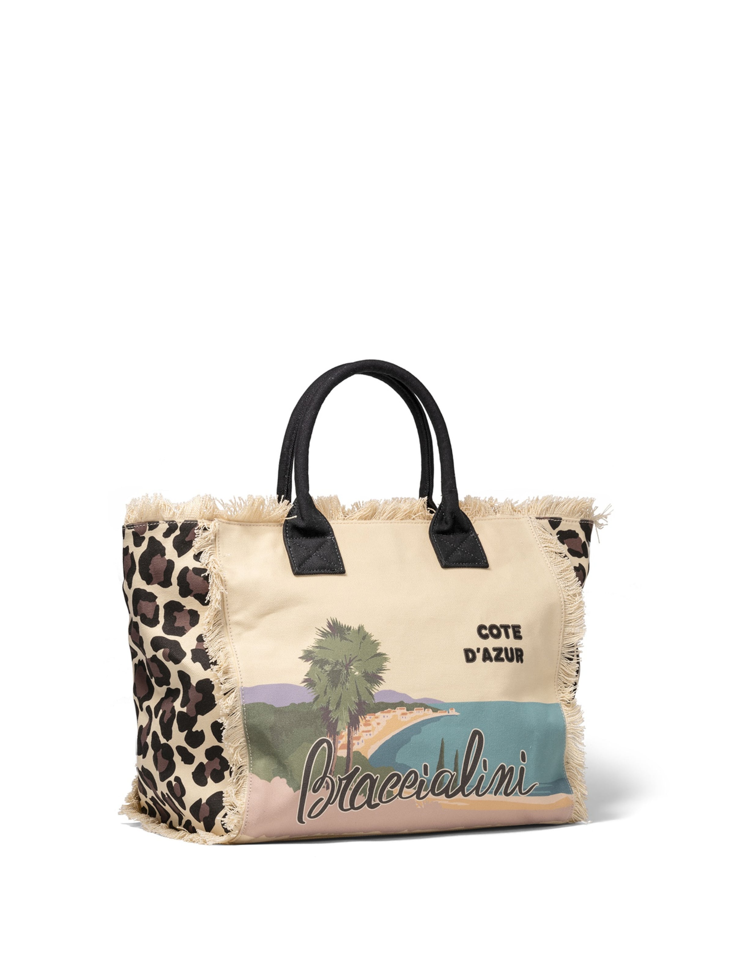 Borsa a mano 'Thalassa' di Braccialini in beige: frontale