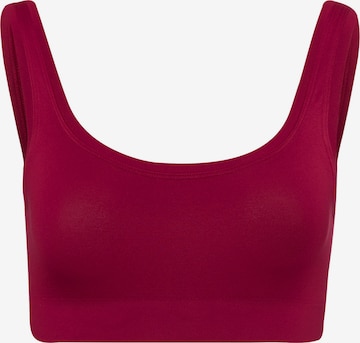 Hanro Bustier BH ' Touch Feeling ' in Rood: voorkant