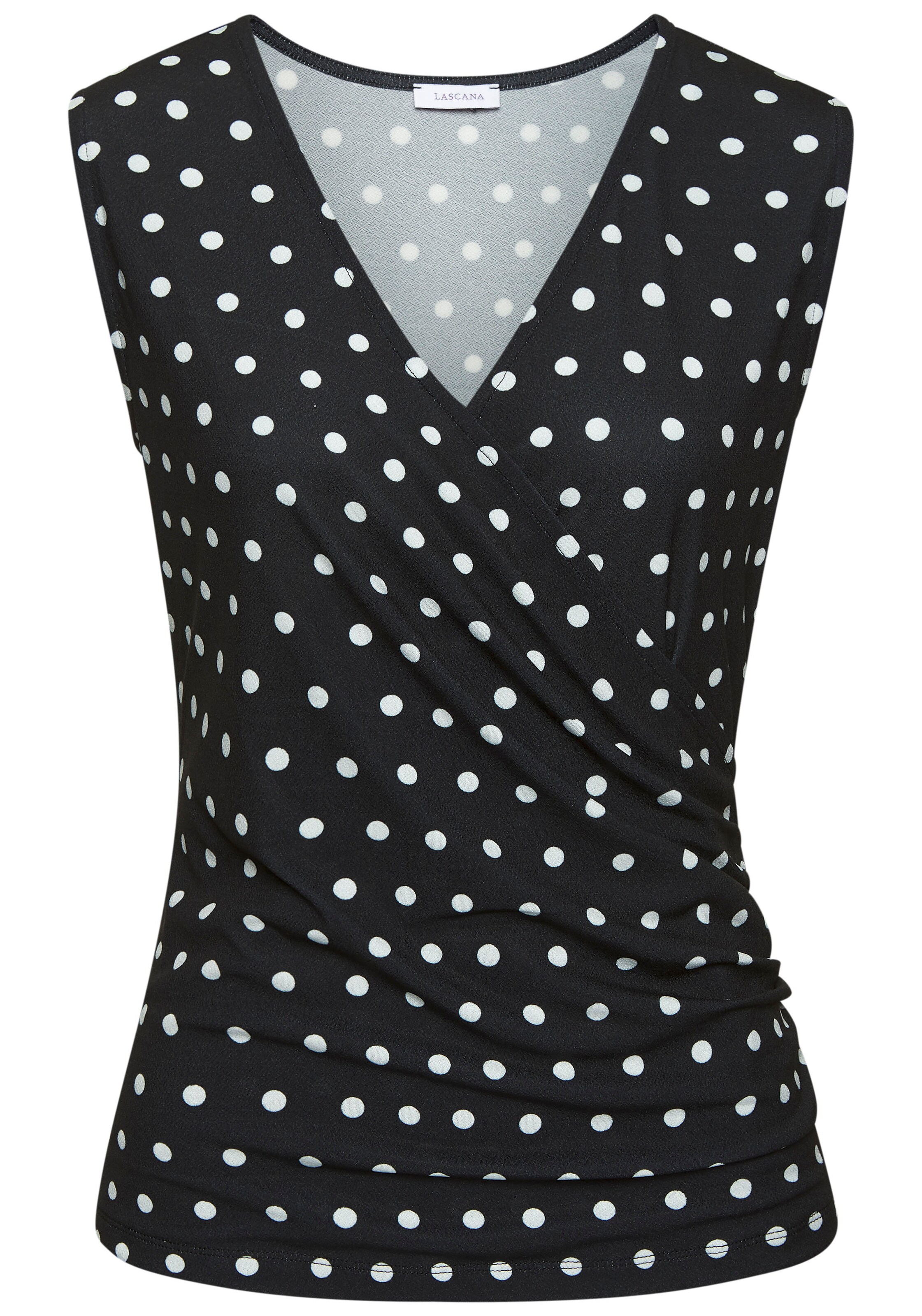 LASCANA Top – černá: přední strana
