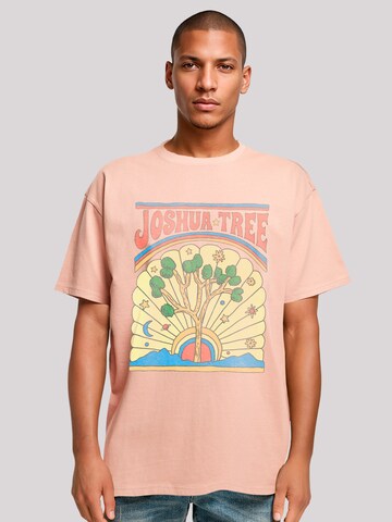 T-Shirt 'US National Parks Joshua Tree' F4NT4STIC en rose : devant