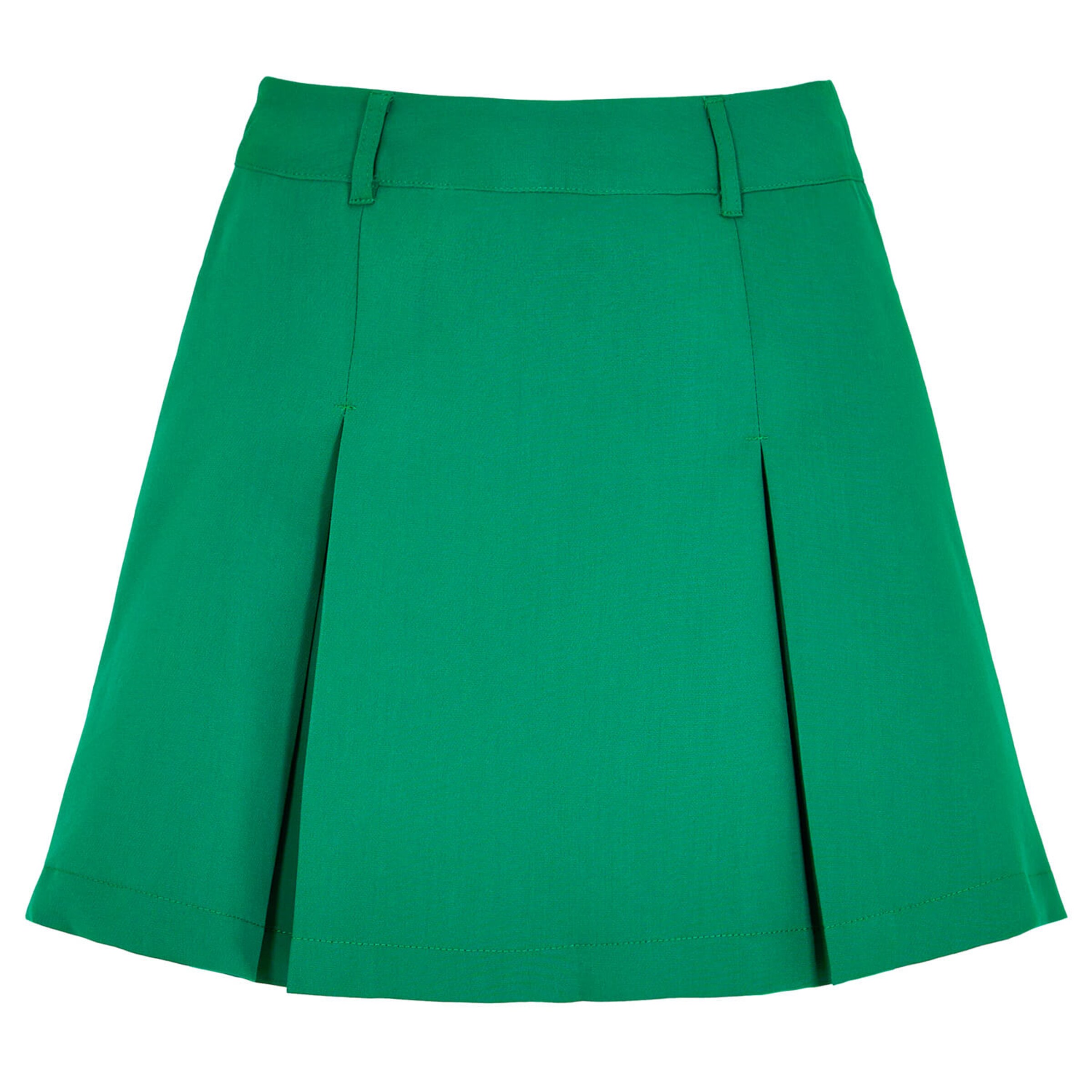 Apricot Pleated Tailored Mini Skirt ' ' in grün, Produktansicht